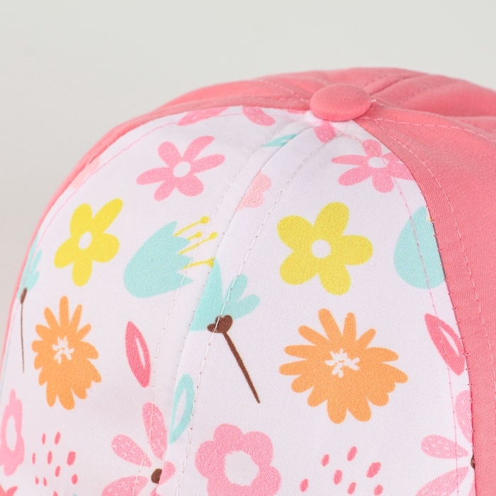 Кепка детская для девочки «Цветочки», р-р. 48-50 Кепка детская для девочки «Цветочки», р-р. 48-50