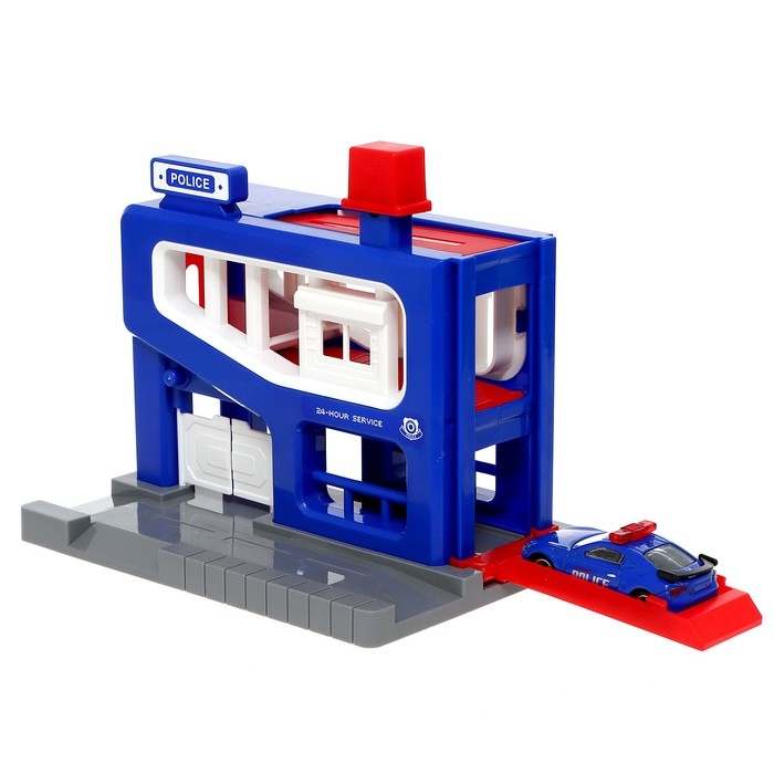 Парковка «Полицейский участок», с машинкой в комплекте, МИКС Парковка «Полицейский участок», с машинкой в комплекте, МИКС