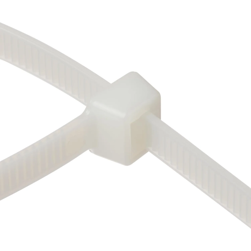 Хомут стяжка нейлоновая Topfort 8х300 (7,6х300 мм) белый 100 шт/уп