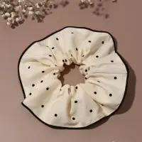 Резинка для волос "Орбита гранд" горох, 13 см, молочный