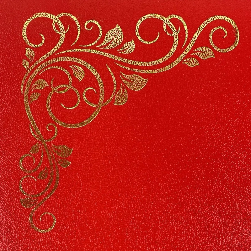 Папка адресная б/в красная 15А001 Виньетка/10/ 15А001_к