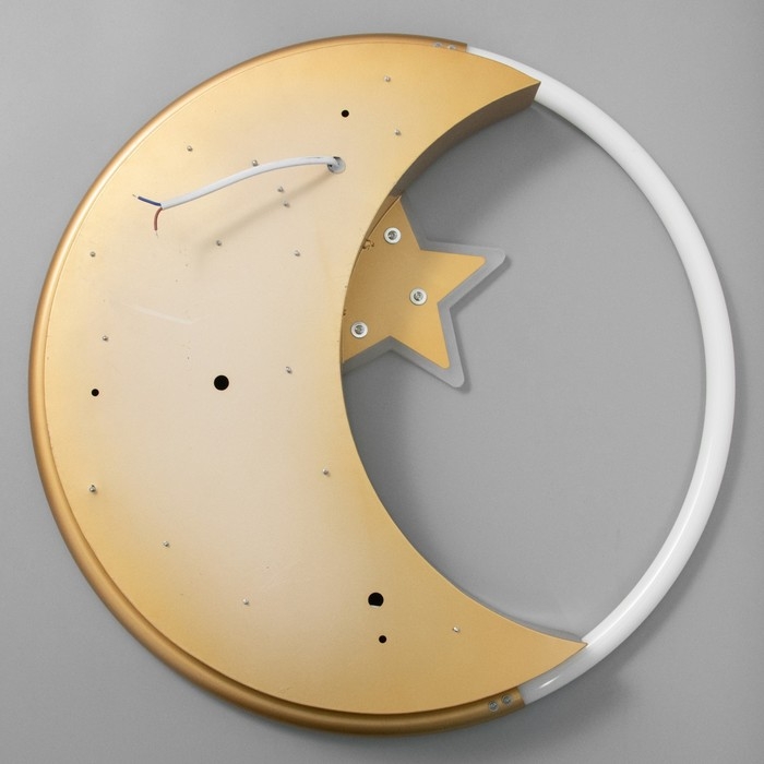 Люстра с ПДУ 2221/1 LED 110Вт диммер золото 48х48х7 см BayerLux