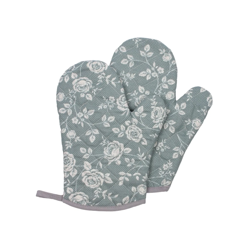 Набор кух. (рукавица стег.18х28см -2шт), рогожка, 160г/м2, Рандеву серый