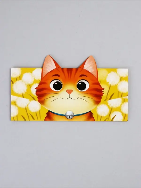 Конверт для денег формовой &laquo;Котик&raquo;, 17.5&times;10 см
