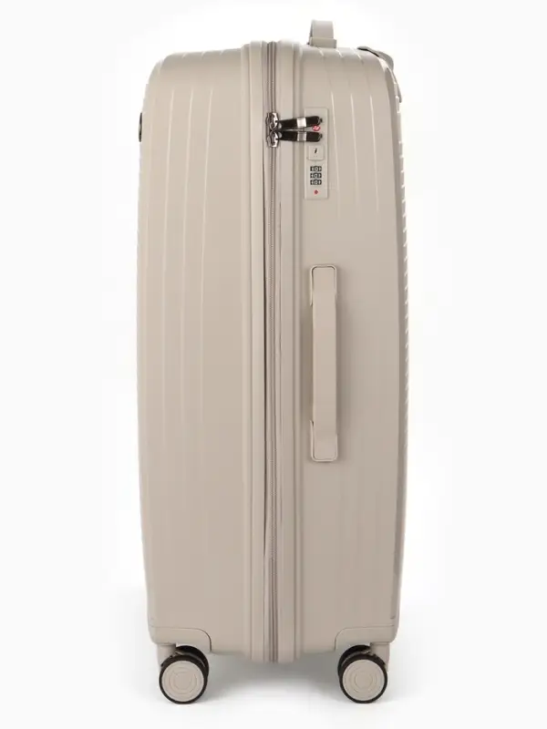 Чемодан на колёсах, 28", кодовый замок, 47&times;28&times;75 см, светло-бежевый