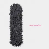 Насадка для плоской швабры Доляна, микрофибра, 62&times;13 см, серая