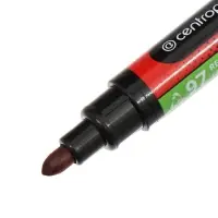 Маркер перманентный Centropen 8566, красный, узел 5.0 мм, линия 2.5 мм