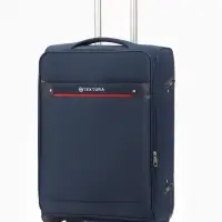 Чемодан на колёсах TEXTURA, кодовый замок, с увеличением, 42&times;26&times;68 см, 24", синий