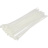 Хомут стяжка нейлоновая Topfort 8х300 (7,6х300 мм) белый 100 шт/уп
