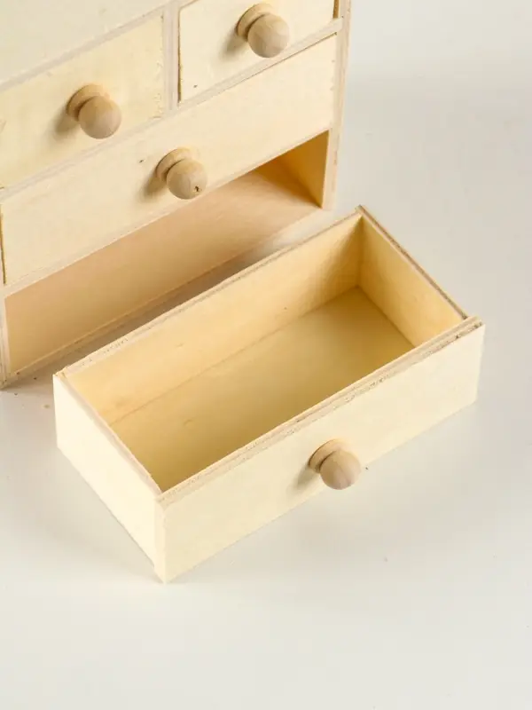 Шкатулка для росписи дерево &laquo;Комод&raquo;, 4 ящика 14&times;15.5&times;7.5 см