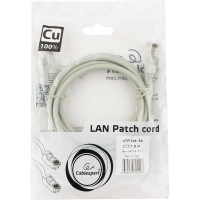 Патч-корд UTP Cablexpert PP10-1.5M кат.5e, 1.5м, литой, (серый)