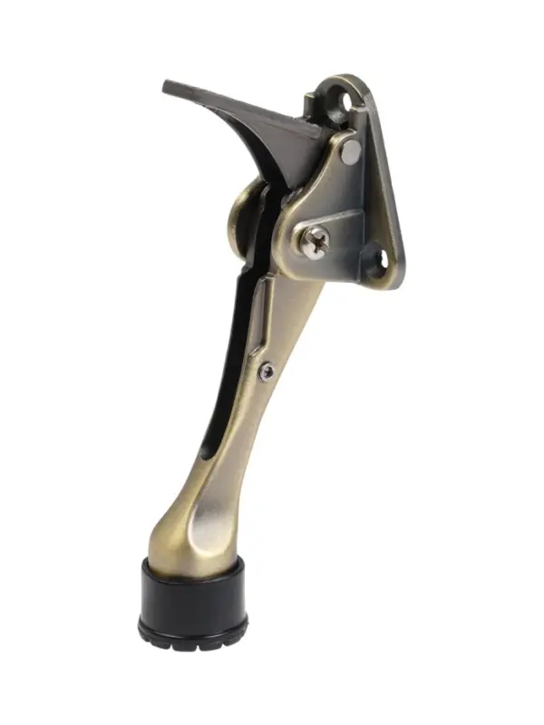 Фиксатор дверной LOCKLAND “козья ножка”, с автоподъемом, цвет бронза Фиксатор дверной LOCKLAND “козья ножка”, с автоподъемом, цвет бронза