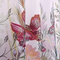 VETTA Шторка для ванной, с утяжелителем, полиэстер, 90 г/м2, 180x200см, Цветы, 055