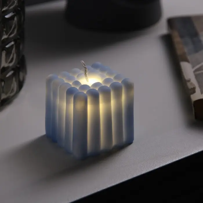 Светодиодная фигура &laquo;Куб&raquo; 5&times;5 см, от батареек AG13&times;3, свечение тёплое белое