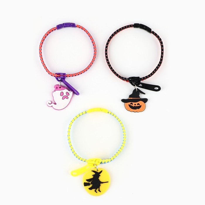 Браслет детский «Ведьмочка» МИКС, на Хэллоуин, 15 см Браслет детский «Ведьмочка» МИКС, на Хэллоуин, 15 см