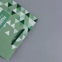 Пакет подарочный ламинированный &laquo;Радости и позитива&raquo;, зелёный, 18&times;22.3&times;10 см