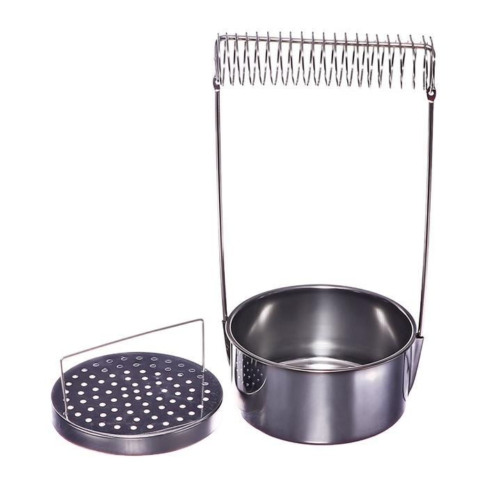 Кистемойка для художественных кистей, металлическая, с держателем, высота 4,9 см Кистемойка для художественных кистей, металлическая, с держателем, высота 4,9 см