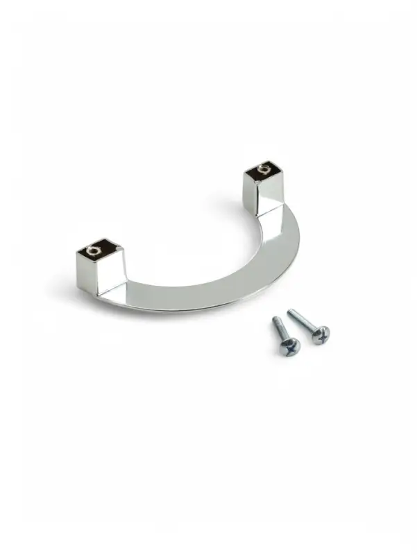Ручка-скоба мебельная CAPPIO MOON, м/о 96 мм, цвет хром