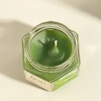 Свеча ароматическая в банке 70 гр воска, алое Свеча ароматическая в банке 70 гр воска, алое