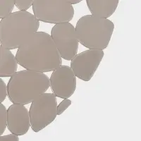 Коврик в раковину "Галька"  круглый d=29 см прозрачный, цвет серо-коричневый