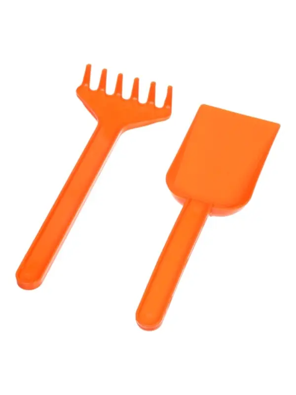 Набор для игры в песке (Ведро 1л, 4 формочки динозавры, грабельки и лопатка)