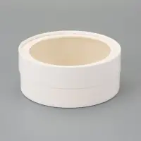 Набор подарочных коробок 3 в 1 круглые с окном, завальцованные, белые, 20&times;18&times;15 см