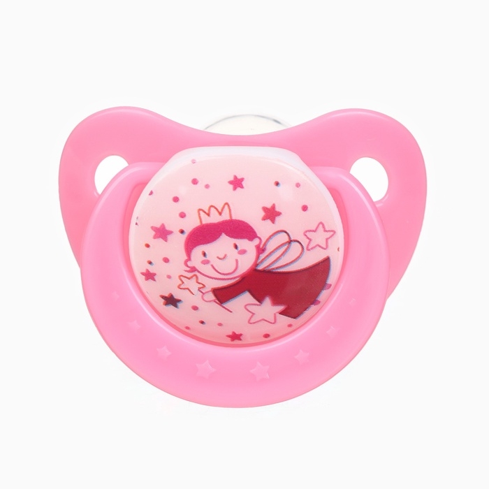 Пустышка ортодонт., с колпачком и держателем, от 0 мес., цвет Фиолет / Роз Пустышка ортодонт., с колпачком и держателем, от 0 мес., цвет Фиолет / Роз