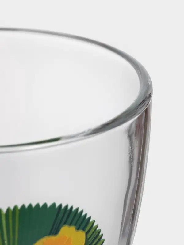 Кружка &laquo;Тропические фрукты&raquo;, 250 мл, стекло, прозрачная, рисунок МИКС