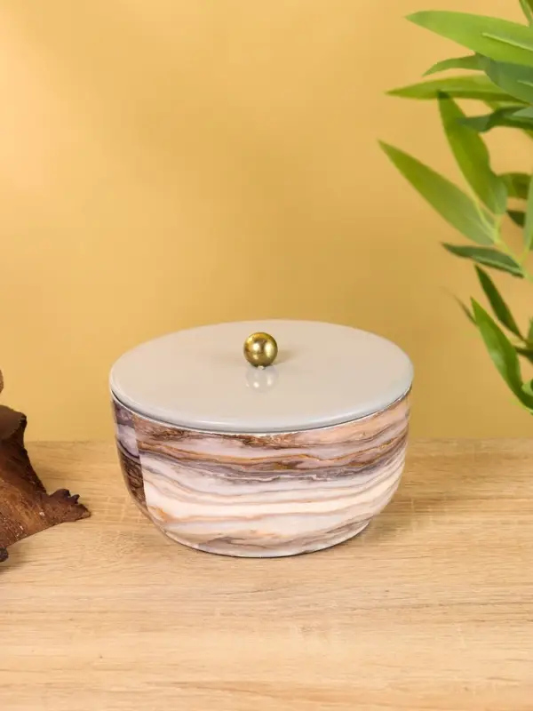 Конфетница с крышкой Конфетница с крышкой "Халва" 14х14х9 см