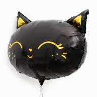 Воздушный шар фольгированный 19" &laquo;Чёрная кошка&raquo;, набор 5 штук