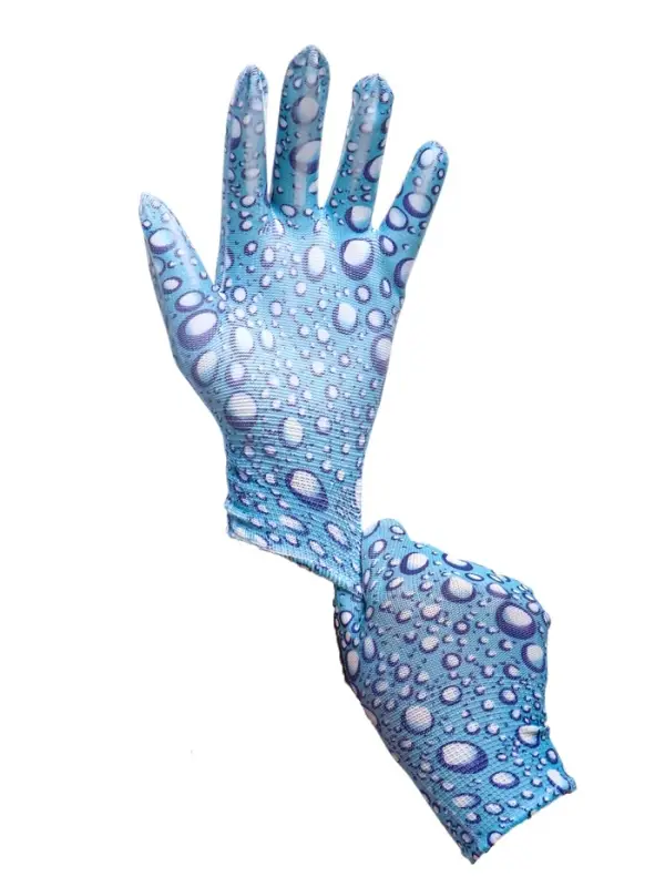 Перчатки нейлоновые, с ПВХ полуобливом, размер 7, цвет МИКС, Greengo