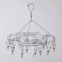 Вертушка торговая, 20 прищепок, d=36 см, цвет хром