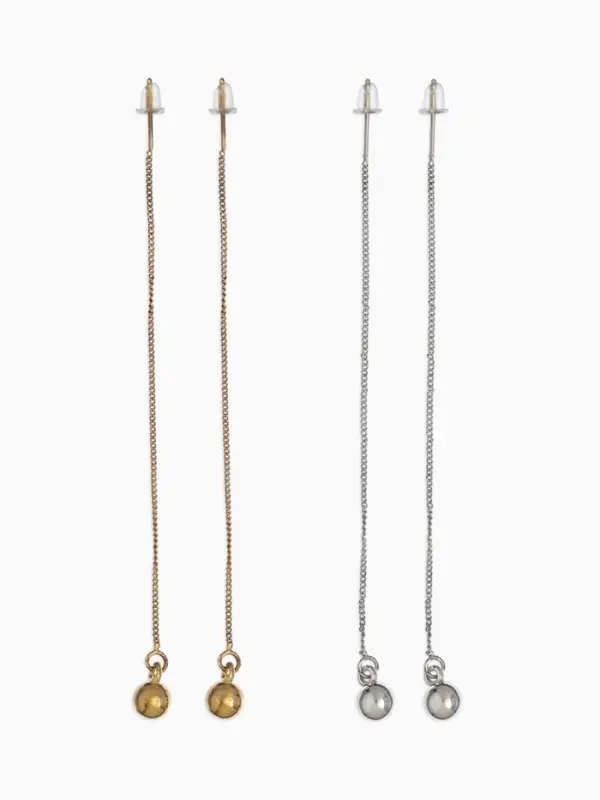 Серьги висячие &laquo;Цепочки&raquo;, искра, цвет МИКС, 8.7 см