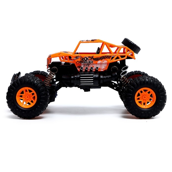 Джип радиоуправляемый «Краулер», 1:18, работает от батареек, цвет оранжевый Джип радиоуправляемый «Краулер», 1:18, работает от батареек, цвет оранжевый