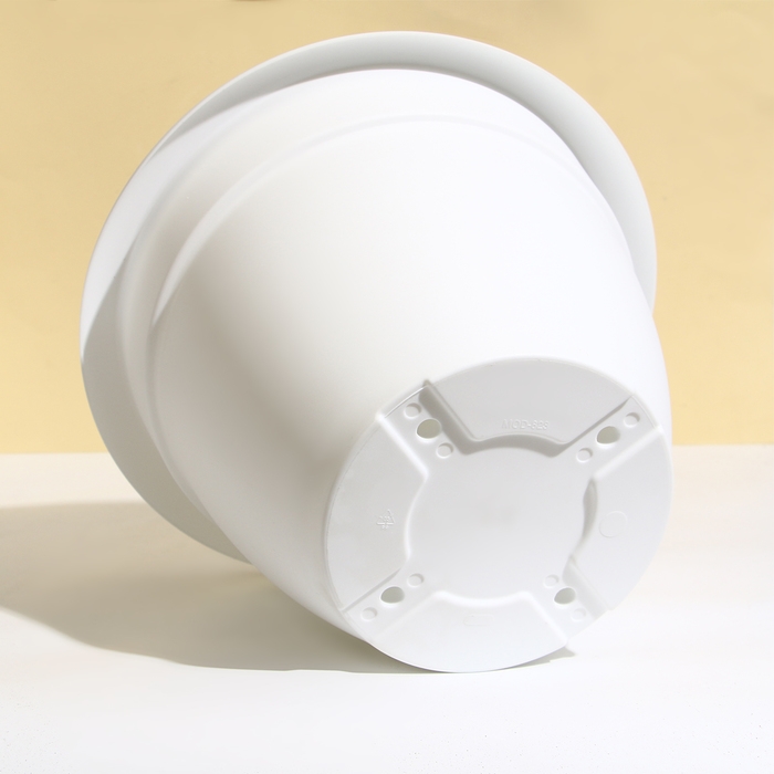 Горшок для цветов, d = 35 см, 12 л, пластик, белый Горшок для цветов, d = 35 см, 12 л, пластик, белый