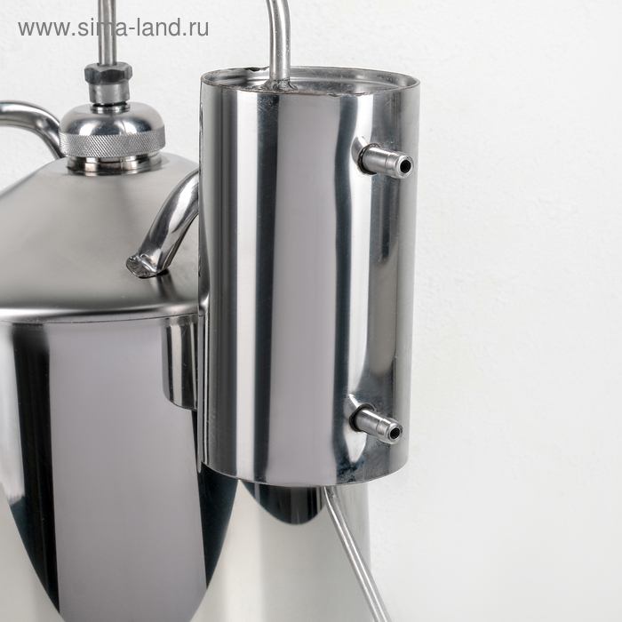 Дистиллятор «Простой», 12 л, горло 4 см, ручки МИКС металл/дерево Дистиллятор «Простой», 12 л, горло 4 см, ручки МИКС металл/дерево