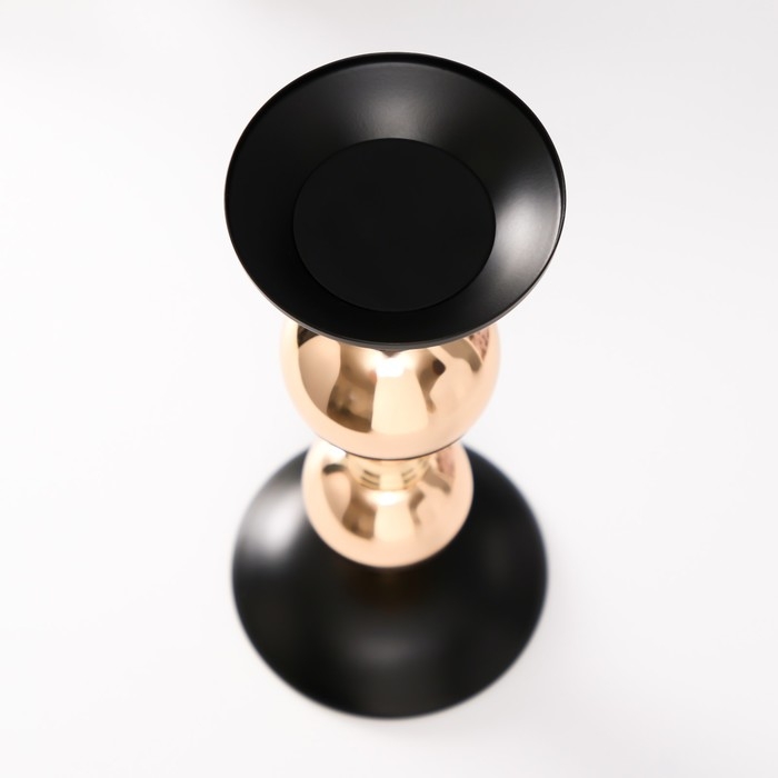 Подсвечник металл на 1 свечу d=7,5 см Подсвечник металл на 1 свечу d=7,5 см "Амани" 10х10х22,5 см