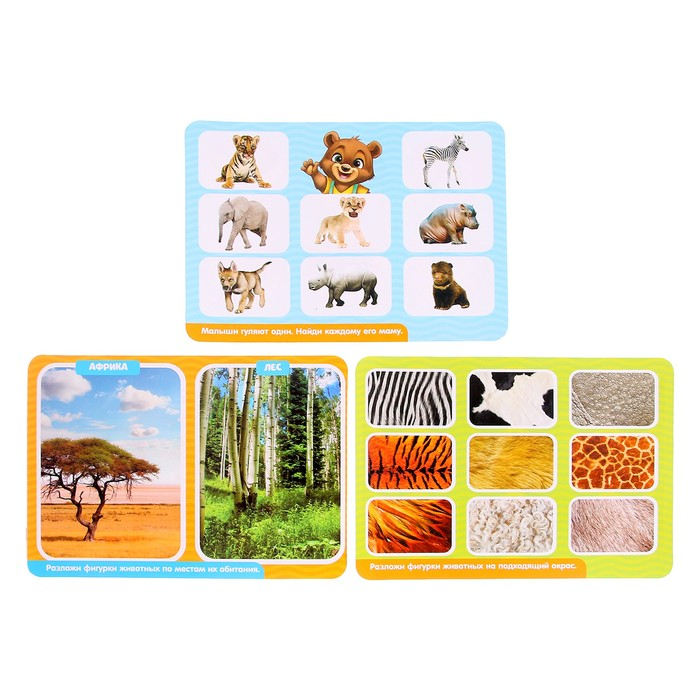 Развивающий набор-сортёр «Изучаем животных», по методике Монтессори, 3+ Развивающий набор-сортёр «Изучаем животных», по методике Монтессори, 3+