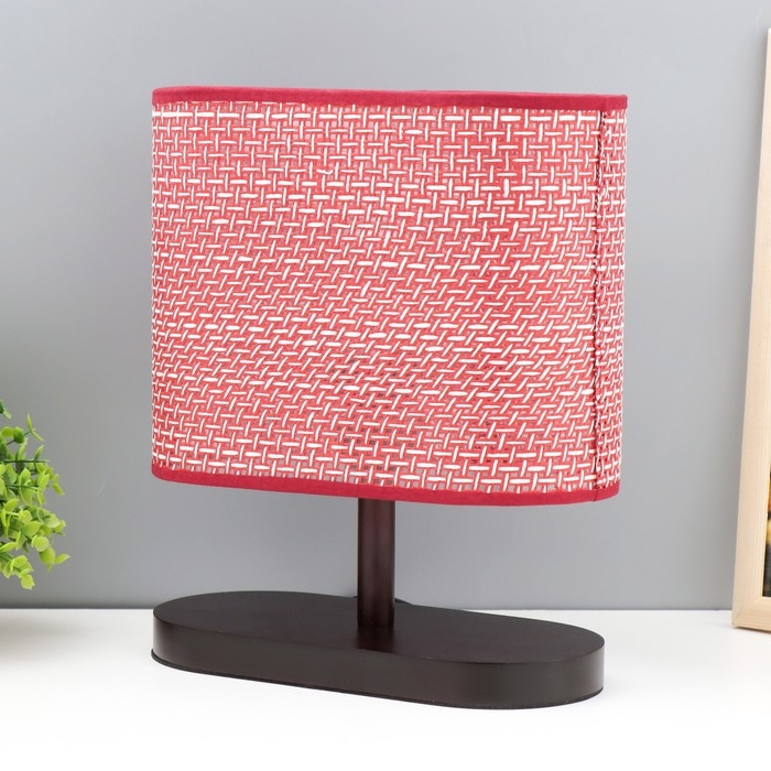 Настольная лампа Настольная лампа "Лара" Е27 40Вт бордовый 25х10х30 см RISALUX
