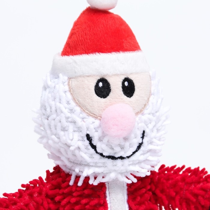 Игрушка мягкая для собак  Игрушка мягкая для собак "Дед мороз" с пищалкой, 26 х 15 см