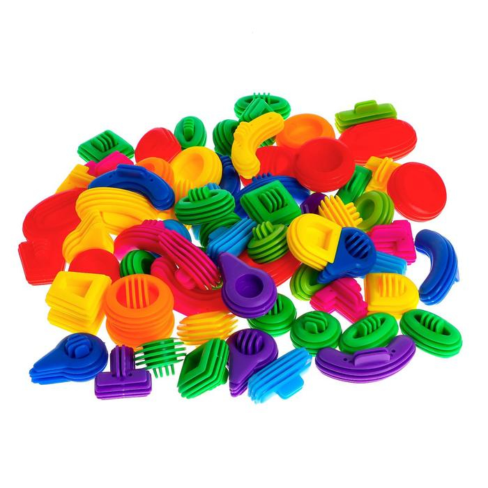 Конструктор «Необычные фигурки», 80 деталей, размер одной детали 6 х 2 х 1,5 см Конструктор «Необычные фигурки», 80 деталей, размер одной детали 6 х 2 х 1,5 см