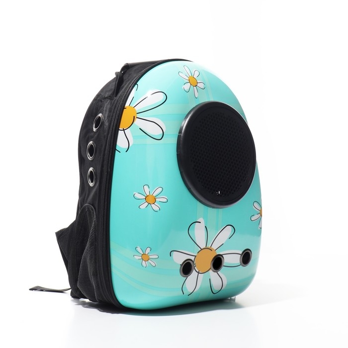 Рюкзак для переноски кошек и собак Рюкзак для переноски кошек и собак "Ромашка", с окном, 32 х 26 х 44 см