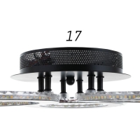 Люстра с ПДУ 1097/3BK LED 114Вт диммер черный 46х46х8 см BayerLux