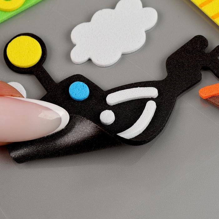 Набор наклеек из EVA  Набор наклеек из EVA "Водный мир", 10 шт