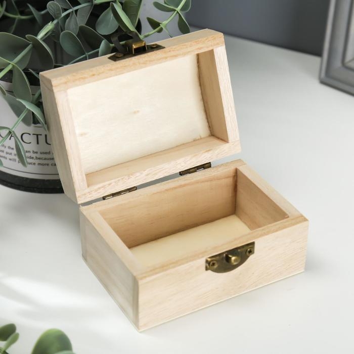 Шкатулка дерево для росписи Шкатулка дерево для росписи "Ларь" 9,5х6х6,5 см