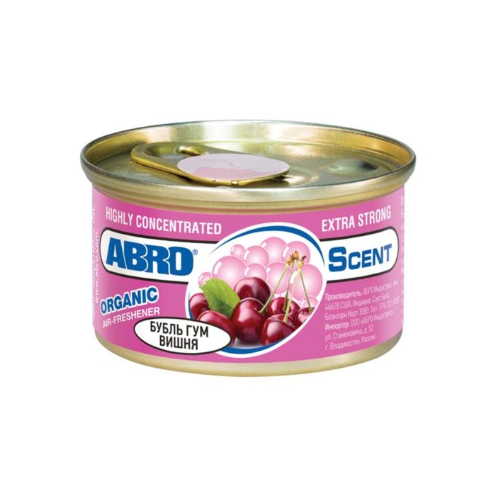 Освежитель воздуха  Освежитель воздуха "Органик" Бубль Гум Вишня ABRO, 57 г