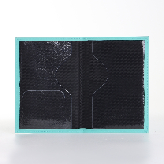 Обложка для паспорта, цвет бирюзовый