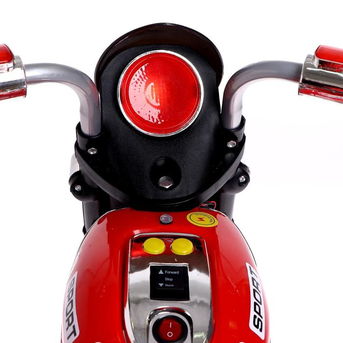 Детский электромобиль «Чоппер», с аккумулятором, световые и звуковые эффекты, цвет красный Детский электромобиль «Чоппер», с аккумулятором, световые и звуковые эффекты, цвет красный