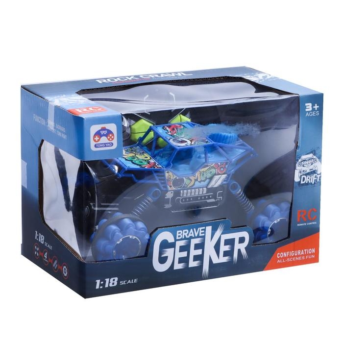 Джип радиоуправляемый «Краулер», 1:16, работает от аккумулятора, цвет синий Джип радиоуправляемый «Краулер», 1:16, работает от аккумулятора, цвет синий