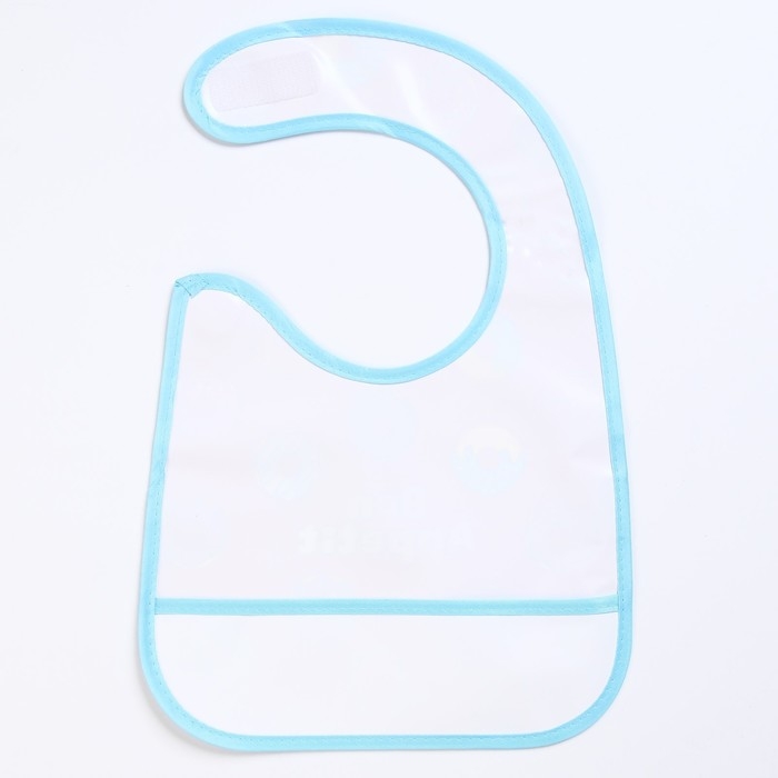 Нагрудник для кормления «Пончики» непромокаемый на липучке, с карманом Нагрудник для кормления «Пончики» непромокаемый на липучке, с карманом